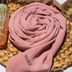 hijab soie de medine vieux rose