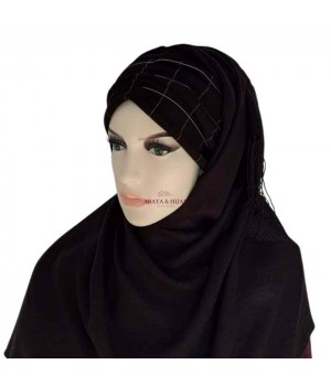 Hijab noir a bandeau