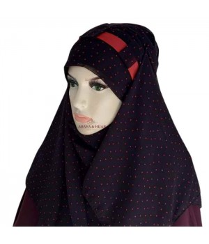 Hijab mousseline avec bandeau intégré