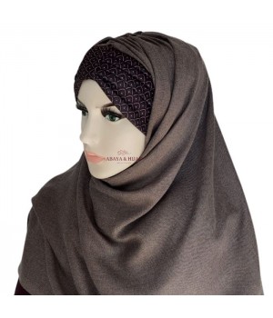 hijab mode gris pas cher