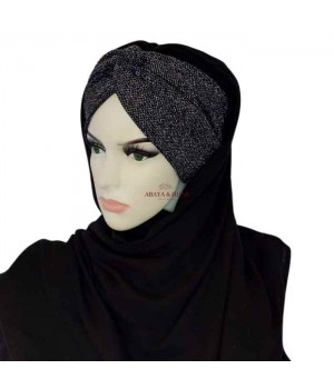 hijab avec bandeau brillant