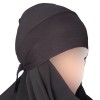 bonnet hijab à nouer noir