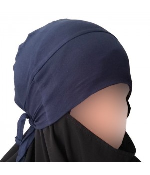 bonnet hijab à nouer bleu marine