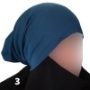 bonnet tube hijab bleu