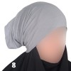 bonnet hijab tube gris clair