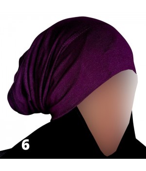 bonnet sous hijab tube violet