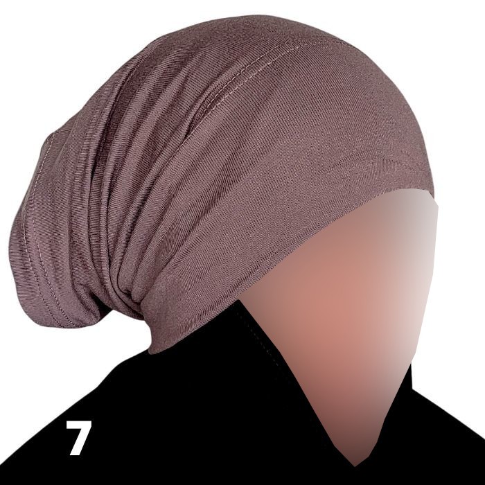bonnet sous hijab tube taupe