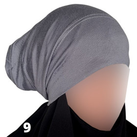 bonnet sous hijab tube gris