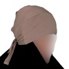 Bonnet sous hijab anti dérapant taupe