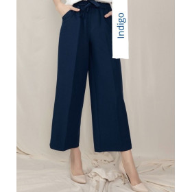 pantalon large bleu