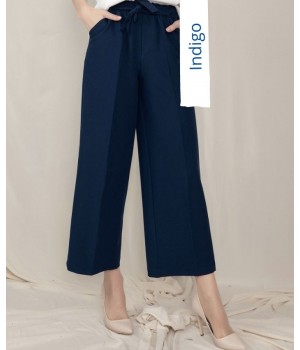 pantalon large bleu