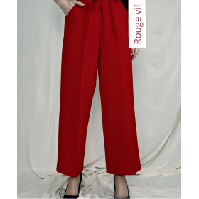 pantalon large rouge