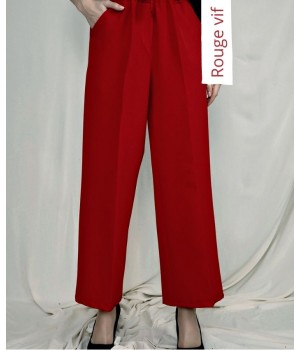 pantalon large rouge