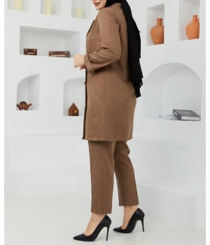 tailleur pantalon femme voilée