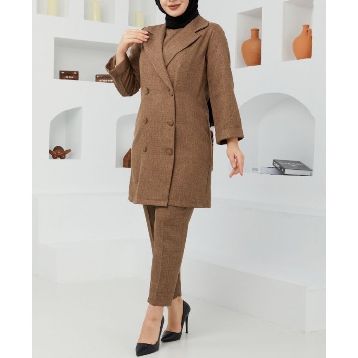 manteau blazer long femme