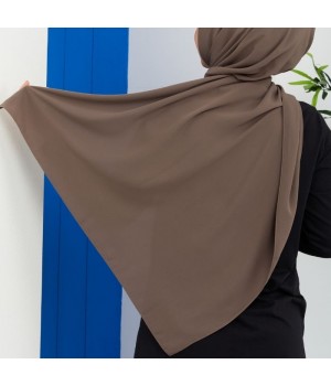 hijab soie de medine a enfiler taupe