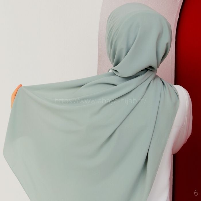 hijab soie de medine vert
