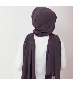 hijab soie de medine violet mauve