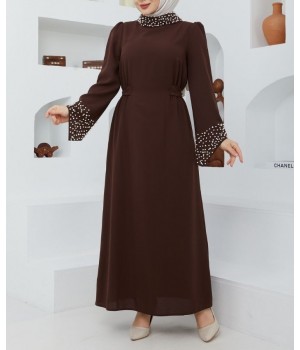 Robe longue de soirée pour femme voilée - Robe soirée made in Turquie