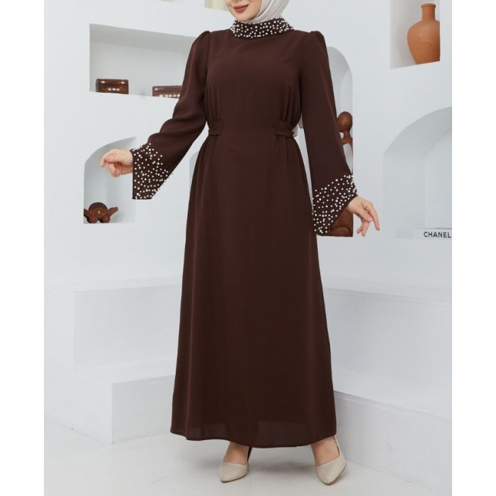 Robe longue de soirée pour femme voilée - Robe soirée made in Turquie