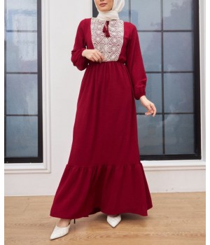 Robe longue Hassina - Robe longue femme voilée été