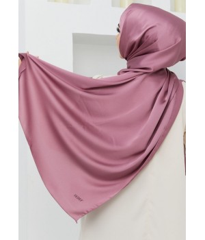 Hijab Satiné Framboise - Voile, Foulard ou Chale effet satin - Hijab Sedef