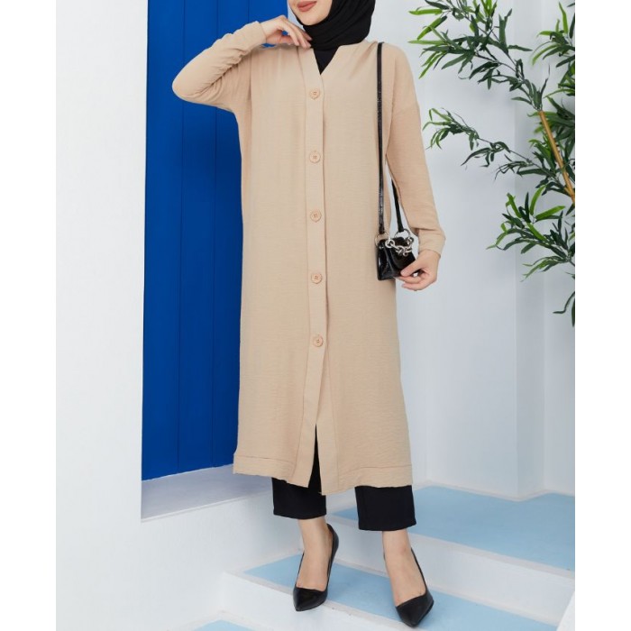 gilet long femme hijab