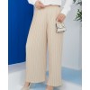 Pantalon large femme - Pantalon ample et fluide en matière légère