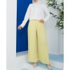 Pantalon large femme - Pantalon ample et fluide en matière légère