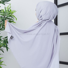 hijab soie de medine gris