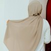 hijab a enfiler taupe