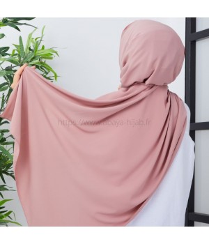 Hijab Soie de Médine Rose Azalée - Voile ou Foulard - Sedef