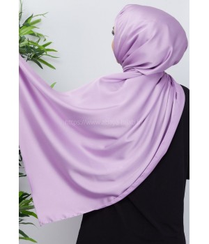Hijab Satiné Violet Lila - Voile, Foulard ou Chale effet satin - Hijab Sedef