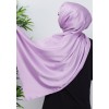 hijab satin violet lila