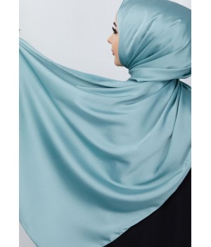 Hijab Satiné Vert - Voile, Foulard ou Chale effet satin - Hijab Sedef