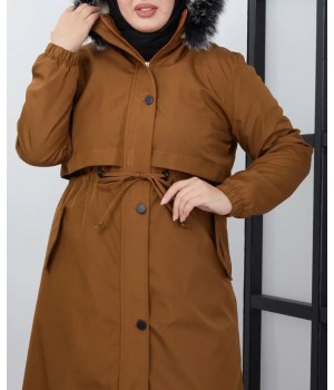 manteau femme voilée