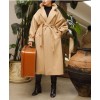 manteau femme voilée beige