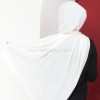 hijab à enfiler soie de medine blanc