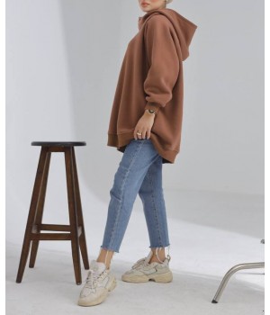 Sweat oversize Layana - Sweat capuche femme voilée