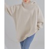 sweat oversize beige