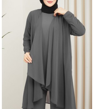 ensemble femme voilée gris