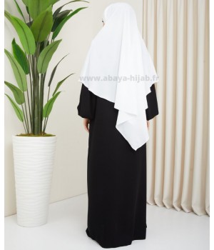 Khimar blanc soie de medine
