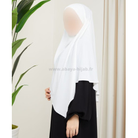 Khimar blanc moderne