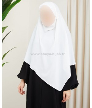 Khimar blanc court