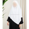 Khimar blanc court