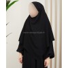 khimar noir soie de medine