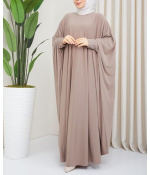 Abaya Niouma - Abaya Femme - Abaya Couleur Taupe