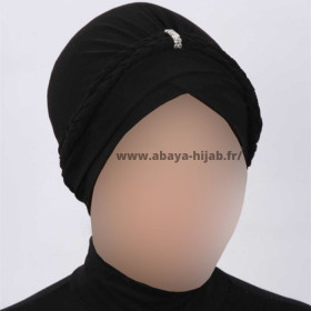 turban moderne noir