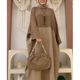 abaya femme marron