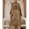 abaya femme marron